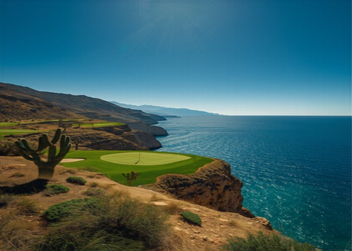 TPC Danzante Bay championship golf course overlooking the Sea of Cortez in Loreto, Mexico
